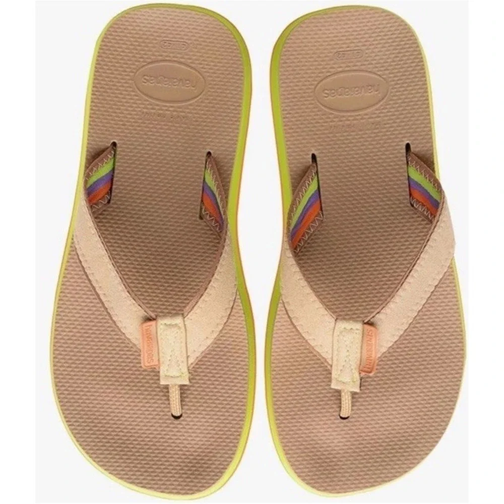 Havaianas Men's Urban Fusion II Sandal Rose Gold Size 9/10 NWT